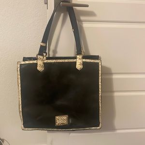 Marc by Marc Jacobs Black Leather with Snake Skin trim Bag